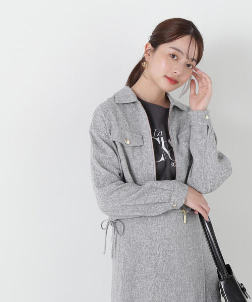 スプリングツイードブルゾン プロポーションボディドレッシング スプリングツイードブルゾン | PROPORTION BODY DRESSING