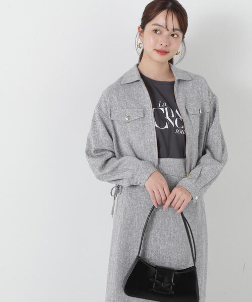 PROPORTION BODY DRESSING（プロポーションボディドレッシング）の「スプリングツイードブルゾン / 1215155309（ブルゾン・レディース・ブラック/グレー/オフホワイト・SMALL/MEDIUM）」の14枚目の写真