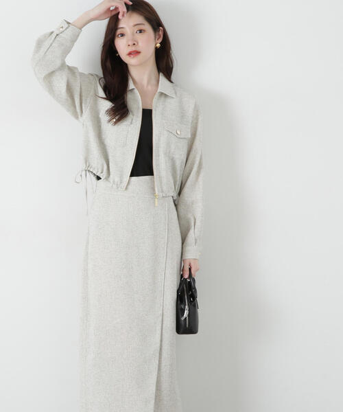 PROPORTION BODY DRESSING（プロポーションボディドレッシング）の「スプリングツイードブルゾン / 1215155309（ブルゾン・レディース・ブラック/グレー/オフホワイト・SMALL/MEDIUM）」の22枚目の写真