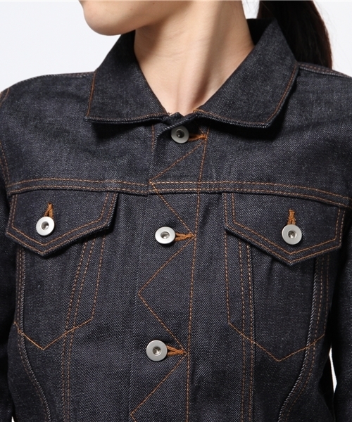 Sheta（シータ）の「デニムジャケット（デニムジャケット・レディース・インディゴブルー・0/1）」の5枚目の写真