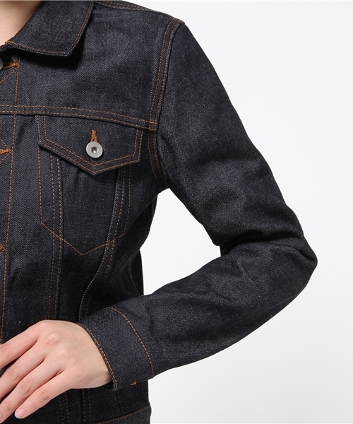 Sheta（シータ）の「デニムジャケット（デニムジャケット・レディース・インディゴブルー・0/1）」の6枚目の写真