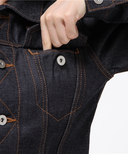 Sheta（シータ）の「デニムジャケット（デニムジャケット・レディース・インディゴブルー・0/1）」の7枚目の写真