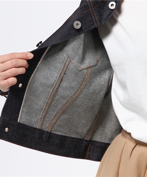 Sheta（シータ）の「デニムジャケット（デニムジャケット・レディース・インディゴブルー・0/1）」の8枚目の写真