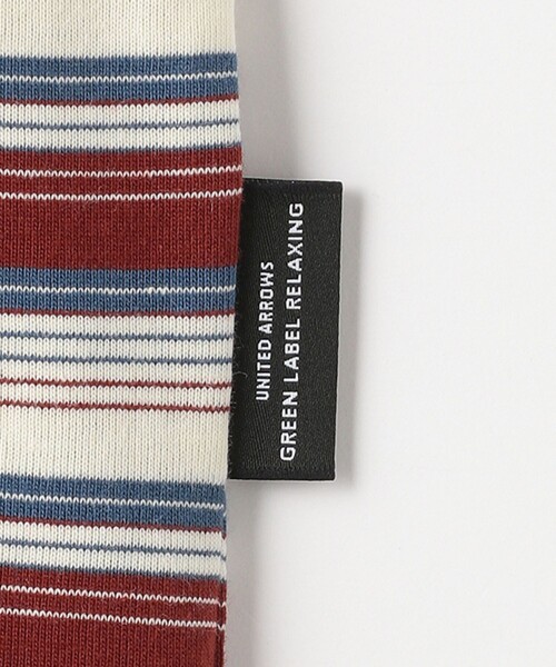 green label relaxing（グリーンレーベルリラクシング）の「ボーダー ビッグ Tシャツ / キッズ  100cm-160cm（Tシャツ/カットソー・キッズ・ライトブルー/ブラック/オレンジ系その他・160cm/110cm/100cm/120cm/130cm/140cm/150cm）」の8枚目の写真