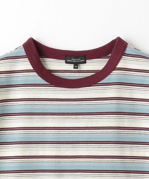 green label relaxing（グリーンレーベルリラクシング）の「ボーダー ビッグ Tシャツ / キッズ  100cm-160cm（Tシャツ/カットソー・キッズ・ライトブルー/ブラック/オレンジ系その他・160cm/110cm/100cm/120cm/130cm/140cm/150cm）」の11枚目の写真