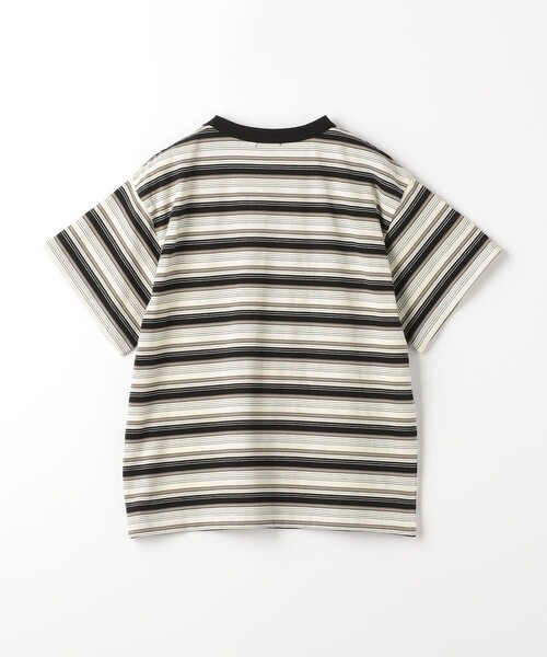 green label relaxing（グリーンレーベルリラクシング）の「ボーダー ビッグ Tシャツ / キッズ  100cm-160cm（Tシャツ/カットソー・キッズ・ライトブルー/ブラック/オレンジ系その他・160cm/110cm/100cm/120cm/130cm/140cm/150cm）」の13枚目の写真