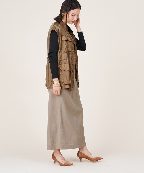 marmors（マルモア）の「【marmors】military gilet（ベスト・レディース・カーキ/ベージュ・36）」の5枚目の写真