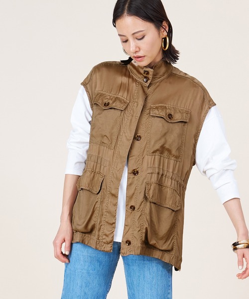 marmors（マルモア）の「【marmors】military gilet（ベスト・レディース・カーキ/ベージュ・36）」の9枚目の写真