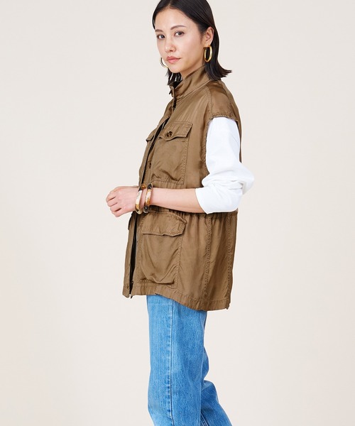 marmors（マルモア）の「【marmors】military gilet（ベスト・レディース・カーキ/ベージュ・36）」の12枚目の写真