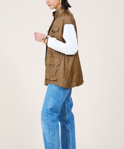 marmors（マルモア）の「【marmors】military gilet（ベスト・レディース・カーキ/ベージュ・36）」の13枚目の写真