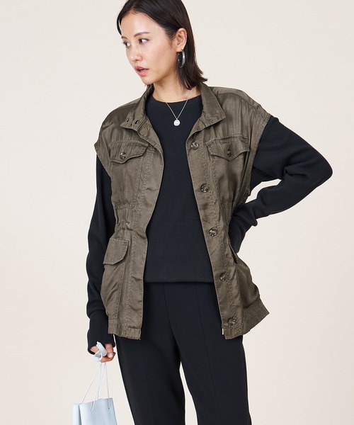 marmors（マルモア）の「【marmors】military gilet（ベスト・レディース・カーキ/ベージュ・36）」の15枚目の写真