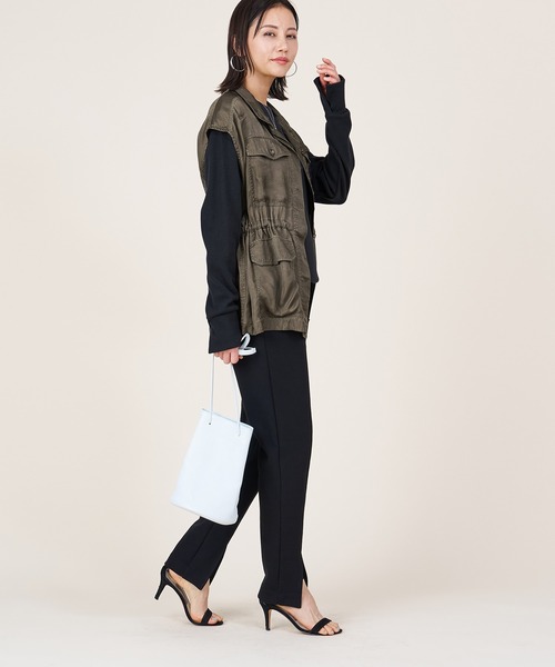 ベスト ジレ 「marmors」military gilet レディース セール】【marmors】military gilet（ベスト）｜marmors