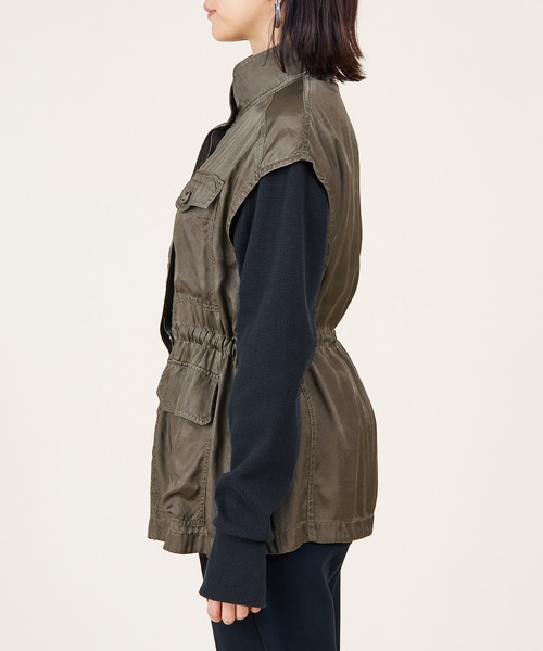 ベスト ジレ 「marmors」military gilet レディース セール】【marmors】military gilet（ベスト）｜marmors