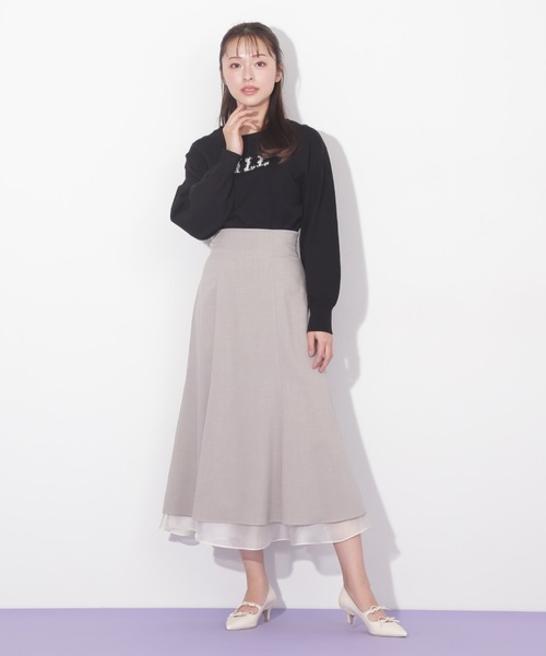 美品✨ジルスチュアート　フェザーシャワースカート　シアー　黒　Sサイズ 美品✨ジルスチュアート フェザーシャワースカート シアー 黒 S