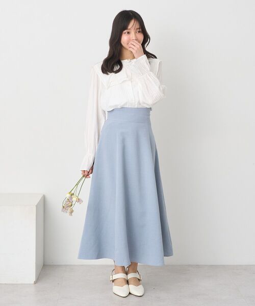 earth music&ecology(アースミュージックアンドエコロジー)の「バックレースアップスカート(スカート・レディース・グレー/ブルー系その他7/ブラック/アイボリー・M/S)」の15枚目の写真