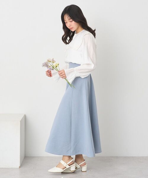 earth music&ecology(アースミュージックアンドエコロジー)の「バックレースアップスカート(スカート・レディース・グレー/ブルー系その他7/ブラック/アイボリー・M/S)」の16枚目の写真