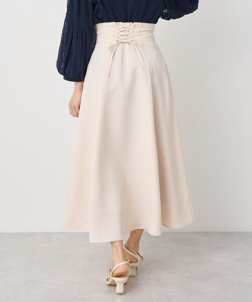 earth music&ecology(アースミュージックアンドエコロジー)の「バックレースアップスカート(スカート・レディース・グレー/ブルー系その他7/ブラック/アイボリー・M/S)」の20枚目の写真