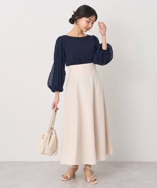 earth music&ecology(アースミュージックアンドエコロジー)の「バックレースアップスカート(スカート・レディース・グレー/ブルー系その他7/ブラック/アイボリー・M/S)」の21枚目の写真