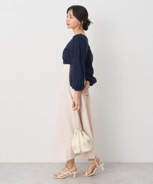 earth music&ecology(アースミュージックアンドエコロジー)の「バックレースアップスカート(スカート・レディース・グレー/ブルー系その他7/ブラック/アイボリー・M/S)」の22枚目の写真