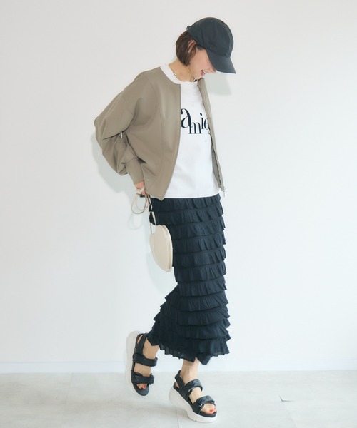 KATHARINE ROSS（キャサリンロス）の「【KATHARINE ROSS】カットフリルスカート（スカート・レディース・ブラック・MEDIUM/LARGE）」の3枚目の写真