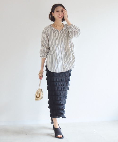 KATHARINE ROSS（キャサリンロス）の「【KATHARINE ROSS】カットフリルスカート（スカート・レディース・ブラック・MEDIUM/LARGE）」の6枚目の写真