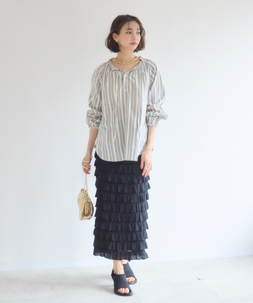 KATHARINE ROSS（キャサリンロス）の「【KATHARINE ROSS】カットフリルスカート（スカート・レディース・ブラック・MEDIUM/LARGE）」の8枚目の写真