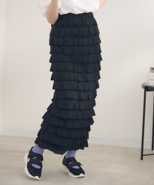 KATHARINE ROSS（キャサリンロス）の「【KATHARINE ROSS】カットフリルスカート（スカート・レディース・ブラック・MEDIUM/LARGE）」の14枚目の写真