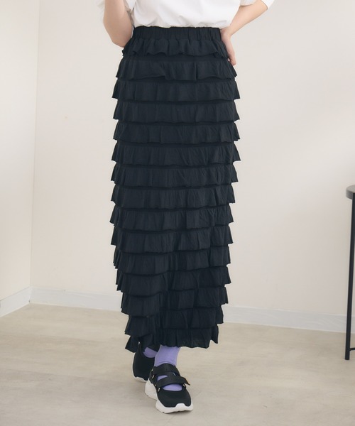 KATHARINE ROSS（キャサリンロス）の「【KATHARINE ROSS】カットフリルスカート（スカート・レディース・ブラック・MEDIUM/LARGE）」の15枚目の写真