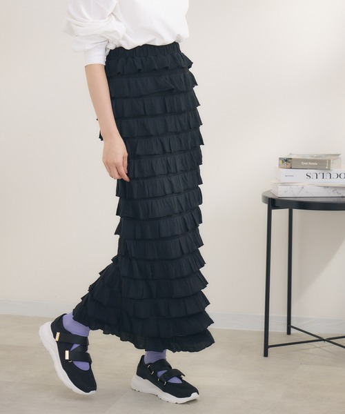 KATHARINE ROSS（キャサリンロス）の「【KATHARINE ROSS】カットフリルスカート（スカート・レディース・ブラック・MEDIUM/LARGE）」の16枚目の写真