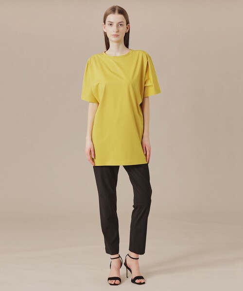 MACKINTOSH LONDON（マッキントッシュ ロンドン）の「【The Essential Collection】プレーティング天竺半袖ロングＴシャツ（Tシャツ/カットソー・レディース・ブルー系その他4/オフホワイト/イエロー/ネイビー・38）」の8枚目の写真