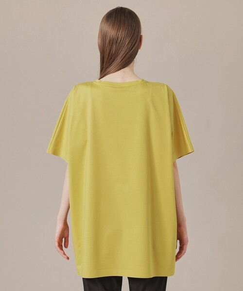 MACKINTOSH LONDON（マッキントッシュ ロンドン）の「【The Essential Collection】プレーティング天竺半袖ロングＴシャツ（Tシャツ/カットソー・レディース・ブルー系その他4/オフホワイト/イエロー/ネイビー・38）」の11枚目の写真