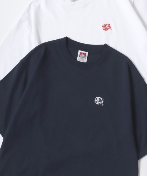 BEN DAVIS(ベンデイビス)の「BEN DAVIS/ベンデイビス ELLIPSE EMB CROPPED TEE/オーバーサイズ ロゴ ワンポイント刺繍 クロップド丈 半袖Tシャツ/短丈 ショート丈 Tシャツ/レディース メンズ(Tシャツ/カットソー・レディース・ネイビー/ホワイト/ブラック/ダークグリーン・M/L/XL)」の4枚目の写真