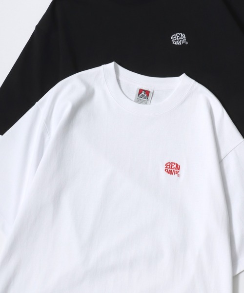 BEN DAVIS(ベンデイビス)の「BEN DAVIS/ベンデイビス ELLIPSE EMB CROPPED TEE/オーバーサイズ ロゴ ワンポイント刺繍 クロップド丈 半袖Tシャツ/短丈 ショート丈 Tシャツ/レディース メンズ(Tシャツ/カットソー・レディース・ネイビー/ホワイト/ブラック/ダークグリーン・M/L/XL)」の2枚目の写真