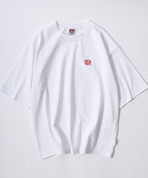 BEN DAVIS(ベンデイビス)の「BEN DAVIS/ベンデイビス ELLIPSE EMB CROPPED TEE/オーバーサイズ ロゴ ワンポイント刺繍 クロップド丈 半袖Tシャツ/短丈 ショート丈 Tシャツ/レディース メンズ(Tシャツ/カットソー・レディース・ネイビー/ホワイト/ブラック/ダークグリーン・M/L/XL)」の5枚目の写真