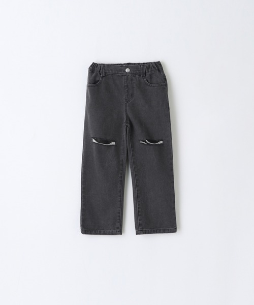 coca(coca)(コカ)の「【WEB限定セール】キッズ ダメージ加工デニムロングパンツ(デニムパンツ・キッズ・ブラック/ライトブルー・120/130/140/150)」の20枚目の写真