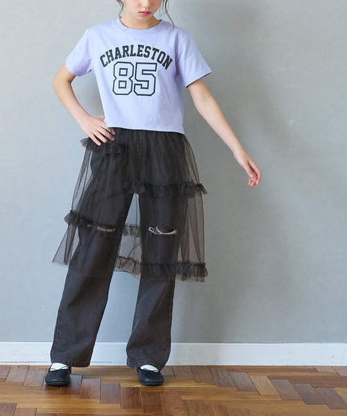 coca(coca)(コカ)の「【WEB限定セール】キッズ ダメージ加工デニムロングパンツ(デニムパンツ・キッズ・ブラック/ライトブルー・120/130/140/150)」の15枚目の写真