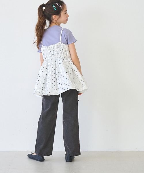 coca(coca)(コカ)の「【WEB限定セール】キッズ ダメージ加工デニムロングパンツ(デニムパンツ・キッズ・ブラック/ライトブルー・120/130/140/150)」の13枚目の写真