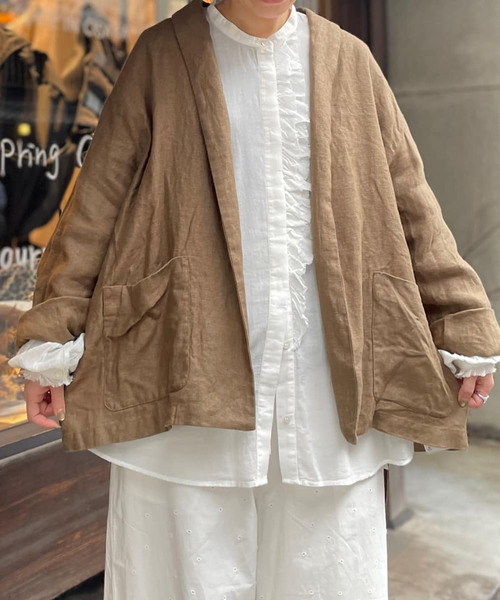 Journal standard luxe リネンチドリ コモドジャケット