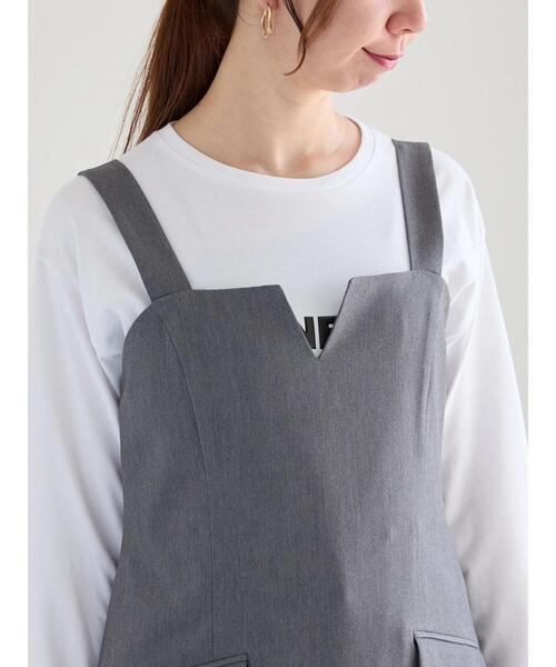 Te chichi(テチチ)の「レースレイヤードジャンスカ《2025spring catalog item》(ワンピース・レディース・オフホワイト/チャコールグレー・F)」の10枚目の写真