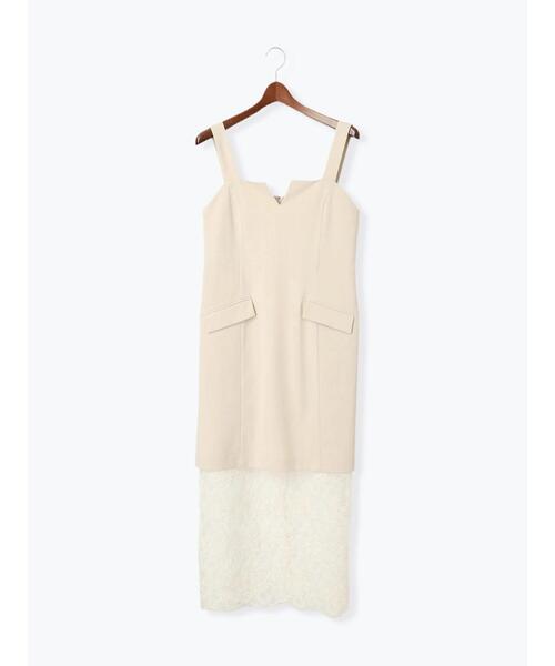 Te chichi(テチチ)の「レースレイヤードジャンスカ《2025spring catalog item》(ワンピース・レディース・オフホワイト/チャコールグレー・F)」の14枚目の写真