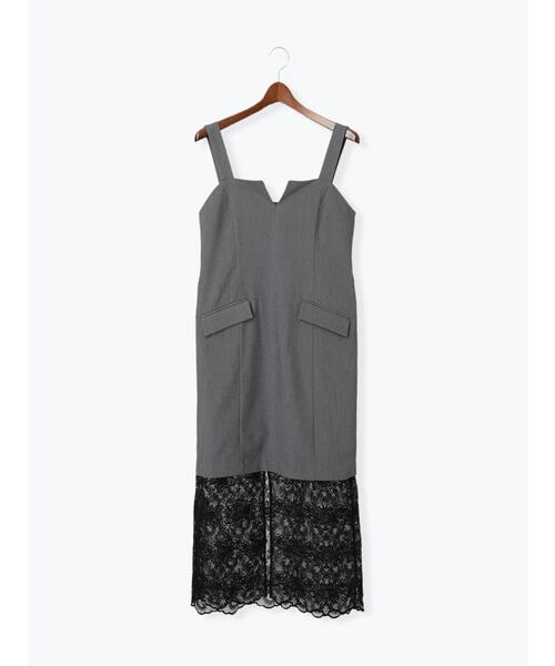 Te chichi(テチチ)の「レースレイヤードジャンスカ《2025spring catalog item》(ワンピース・レディース・オフホワイト/チャコールグレー・F)」の15枚目の写真