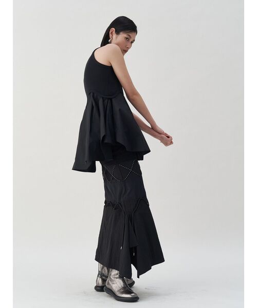 UN3D.タンクトップ ノースリーブ IRREGULAR HEM TT UN3D. タンクトップ ノースリーブ IRREGULAR HEM TT / イ