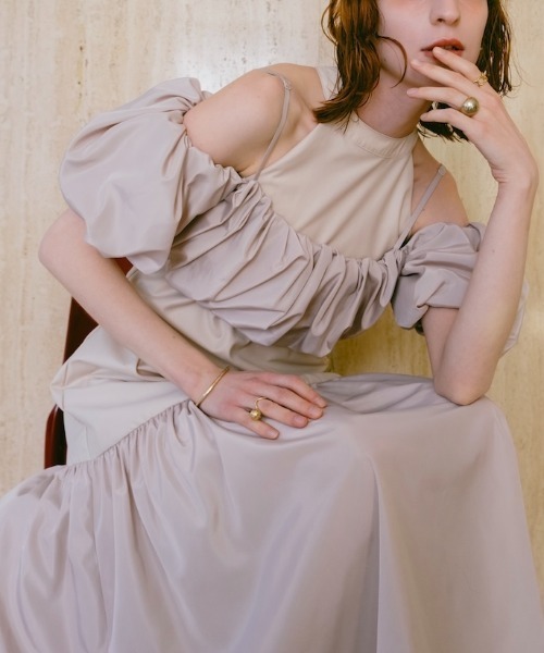 sahara（サハラ）の「3way Gather Bustier/3ウェイギャザービスチェ（その他トップス・レディース・ブラック/キナリ/ネイビー・FREE）」の3枚目の写真