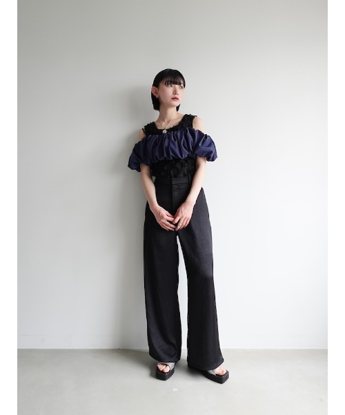 herpraha circular bustier サーキュラービスチェ LEATHER FLAP BUSTIER(36 IVORY): TOPSjosemoon