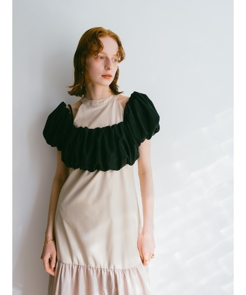 sahara（サハラ）の「3way Gather Bustier/3ウェイギャザービスチェ（その他トップス・レディース・ブラック/キナリ/ネイビー・FREE）」の4枚目の写真