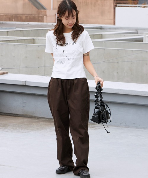 ROOPTOKYO(ループトウキョウ)の「2WAYレースビスチェ Tシャツ 秋物 秋服 2026年秋冬(Tシャツ/カットソー・レディース・ブラック/ホワイト/グレー・FREE)」の22枚目の写真