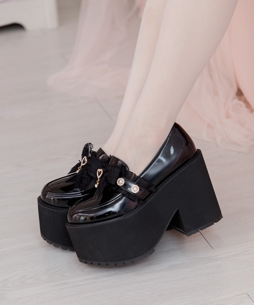 LIZLISA ハートビジュープラットフォームローファ ハートビジュープラットフォームローファー ｜ LIZ LISA