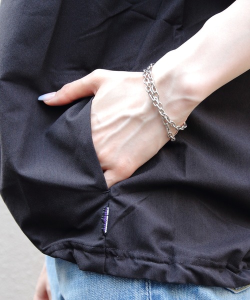 THOUSAND MILE（サウザンドマイル）の「THOUSAND MILE/サウザンドマイル　ドローコードTEE　 SHORTSLEEVE DRAWCORD TEE（Tシャツ/カットソー・メンズ・ベージュ/ブラック・M/S/L）」の5枚目の写真