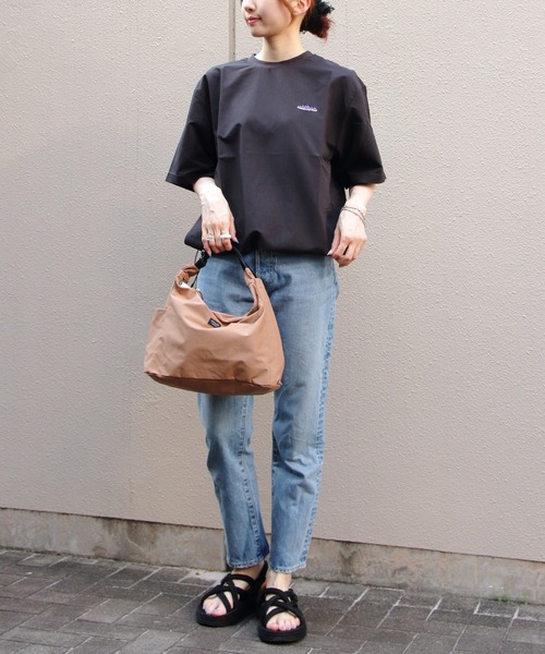 THOUSAND MILE（サウザンドマイル）の「THOUSAND MILE/サウザンドマイル　ドローコードTEE　 SHORTSLEEVE DRAWCORD TEE（Tシャツ/カットソー・メンズ・ベージュ/ブラック・M/S/L）」の8枚目の写真