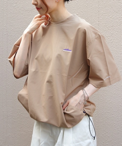 THOUSAND MILE（サウザンドマイル）の「THOUSAND MILE/サウザンドマイル　ドローコードTEE　 SHORTSLEEVE DRAWCORD TEE（Tシャツ/カットソー・メンズ・ベージュ/ブラック・M/S/L）」の14枚目の写真